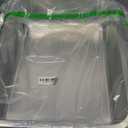 Amibud Low Entry Stainless Steel Litter Box for Kitten,Small Shallow Metal Litter Pan Tray for Rabbits Hamsters, Easy to Clean Cat Toilet Supplies-17.72''Lx 13.78'' W x4'' H