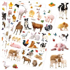 Farm Animals Stickers Party Supplies 720 Counts Barnyard Animals Stickers for Water Bottle Scrapbook Phone Case Laptop Calendar Planner Stickers for Kids Boys Girls Birthday Party Gifts Decoration, Middle