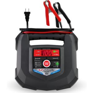 Schumacher Electric 15A Car Battery Charger and Maintainer, 4-in-1 Solution, for 6V/12V Power Sport, Automotive, and Marine Batteries, SC1280