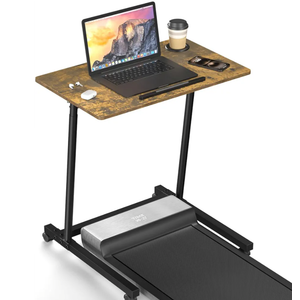 Eocnrhe Treadmill Desk, Mobile Small Standing Desk with Wheels for Walking Pad, Portable Table for Laptop, Rolling Table Adjustable Height, Bedside Table