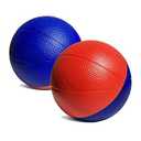 Botabee 4" Mini Foam Basketball for Over The Door Mini Hoop Basketball Games, 2 Pack | Safe & Quiet Small Basketball for Nerf Basketball Hoops and Other Mini Basketball Hoop Sets (Red/ Blue)