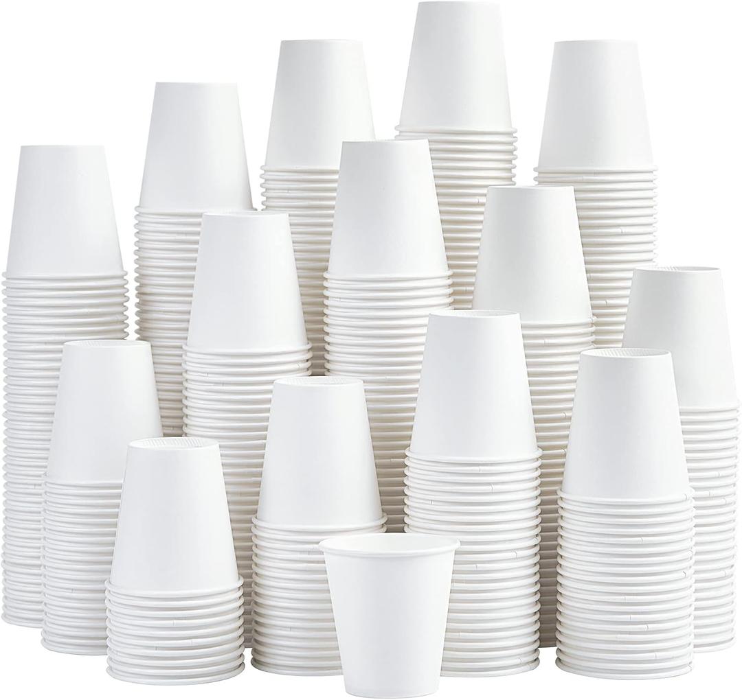 480 Pack 5 oz Disposable Paper Cups, Disposable Mouthwash Cups, Small Disposable Cups, Mini Paper Cups for Parties, Picnics, Barbecues, Travel and Events