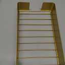 MyGift Modern Gold Tone Metal Guest Bathroom Countertop Folded Paper Towel Holder, Commercial Disposable Napkin Storage Tray for Sink Counter Vanity Table