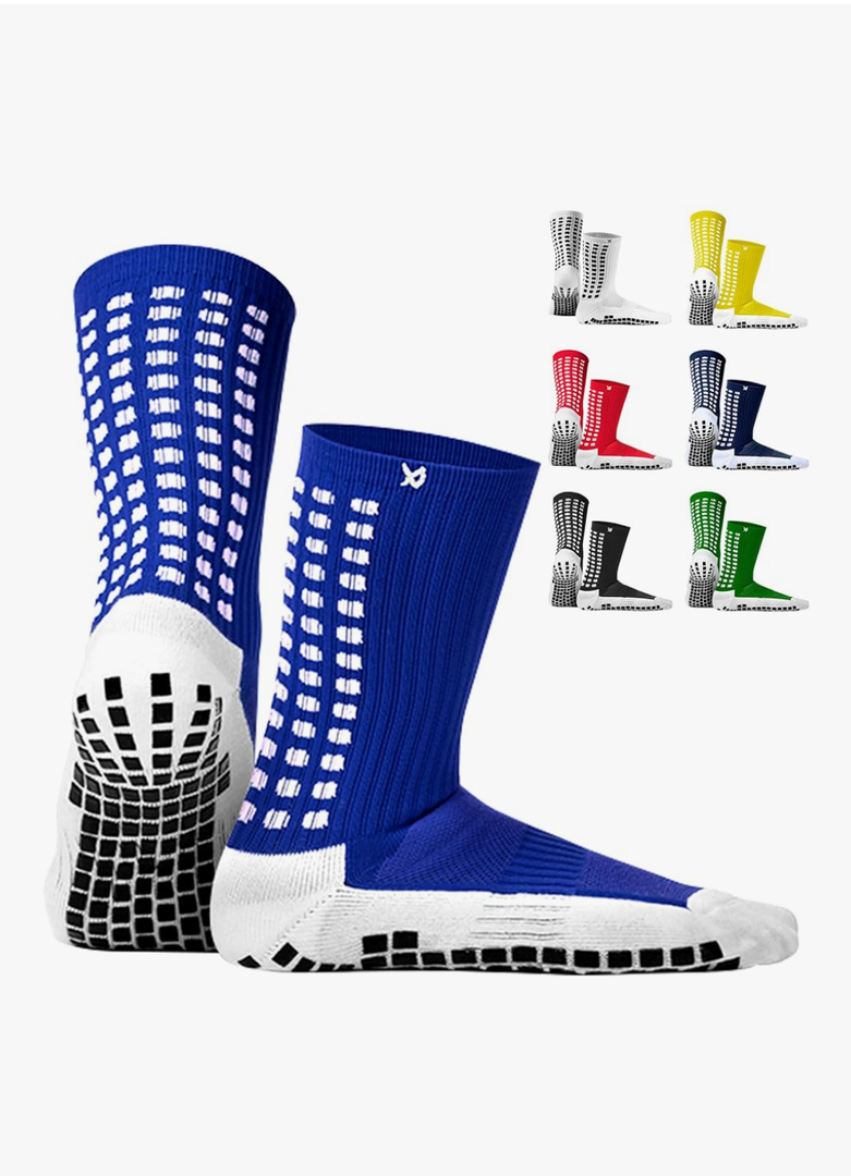 Lux Dual Grip Socks - Soccer Grip Socks for Men and Women. GripArray Performance & Comfort