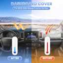 Sunsdrew Dash Cover for 2022-2025 2026 Nissan Frontier Dashboard Cover Mat for Frontier Accessories Sunshade Nonslip Mesh Protector No Glare
