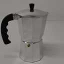 IMUSA 9cup Cast Aluminum Stovetop Coffeemaker (9 Cup, Silver)