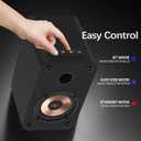 LONPOO 30W RMS Computer Speakers for Gaming and Music, Bluetooth 5.3 Bookshelf Speakers for Desktop PC and Laptop with 3" Aluminum Drivers, USB & AUX Inputs, Sold as Pair