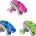 HoMedics Ribbit Mini Handheld Massager, Vibrating Electric Massager with Comfort Grip and LED Light, Batteries Included, Comes in variable colors, Green, Blue or Pink