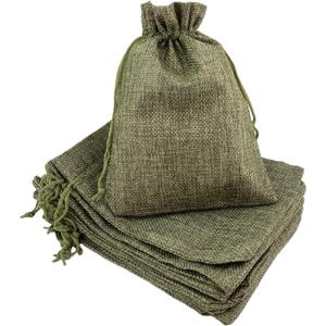 Palmhomee Pack of 25 Burlap Gift Bags with Drawstring Linen Jewelry Pouches Wedding Hessian Jute Bags for Birthday Jewelry and Treat Pouches Party Wedding Favors Gift Art and DIY Craft, 7x9 Inch
