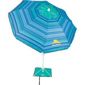 Tommy Bahama 6' ANCHORX Adjustable Beach Umbrella Base System with Sand Anchor and Carrying Bag, SPF 50+ Protection Portable Outdoor Market Umbrella, Multi