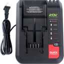 Lasica 20V Max Charger Compatible with Black & Decker 20v Battery and Compatible with Porter-Cable 20v Battery LBXR20 LBXR2020 PCC681L PCC685L PCC692L BDCAC202B 20-Volt Power Tool Charger
