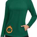 Women's Thermal Fleece Tops Long, Size: L