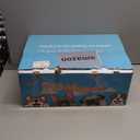 XVISHX 42x42 Inches Puppy Playpen with Cover&Dog Pads, Dog Playpen for Puppies or Small Dogs, Pet Playpen for Indoor & Outdoor, Sturdy Safety Dog Pen with Thickened Fabric (Blue)