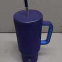 Meoky 40oz Tumbler with Handle, Leak-proof Lid and Straw, Insulated Coffee Mug Stainless Steel Travel Mug, Keeps Cold for 34 Hours or Hot for 10 Hours (Offshore)