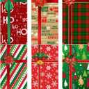 Preboun 6 Pcs Christmas Door Cover Decoration Hanging House Window Cover Gift Box Bow Christmas Outdoor Sign for Home Wall Indoor Party Decorations 78 x 35 inches