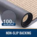 OLANLY Front Door Mat Indoor Outdoor Entrance, Waterproof Heavy Duty Doormat, Fade Resistant, Low Profile, Easy Clean Patio Porch Welcome Floor Mats for Entry, 71x23, Beige