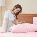 Sunflower King Pillowcases Set of 2, 100% Cotton King Pillow Cases 2, 2040 inches Dark Pink, Soft and Breathable