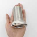 Stainless Steel 316 Durable Combo Stainless Steel Thru-Hull Fitting w/Nut with Custom Gasket Boat Plumbing Fittings for Boats, Yachts, Marine