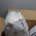 Feather Down Fiber Comforter Oversize King Size,Hotel Style Bedding Comforter,750+ Fill Power,1200TC,100% Organic Cotton Fabric,All Season White Duvet Insert with 8 Corner Tabs