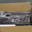 Skycarper 5 Tier Adjustable Corner Shower Caddy Organizer with Hooks,Rustproof Tension Pole 62-116 Inch,Bronze