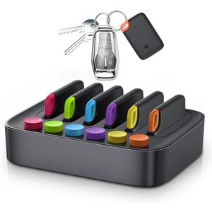 Key Finder Stick on Remote Finder Beeper 6 Pack RF Wireless TV Remote Control Finder, Key Finders Locator with Sound That Make Noise 90 dB Loud Beep Item Finder, Remote Tracker with Sound for Phone