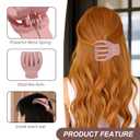 6Pcs Lay Flat Hair Claw Clips for Women French Stylish Side Slide Jaw Clips for Thin Hair NonSlip Accessorie(Matte Black/Pink/Orange/Win red)