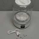 Underwear Washing Machine, Upgrade 1.5L Mini Portable Washing Machine Rechargeable Underwear Washer Deep Cleans Small Clothes for Apartment, Dorm, RV, Travel & Hotel Use (White)