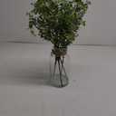 Fake Real-Touch Eucalyptus in Glass Vase with Faux Water  Realistic Faux Greenery Decor, 18" Tall, Artificial Eucalyptus Arrangement for Home, Farmhouse, Kitchen, Bathroom, Office