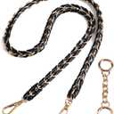 Beaulegan Purse Chain Strap - Microfiber Leather - Replacement for Handbag, Crossbody Shoulder Bag Set of 2, 35.4 Inch Long(Gold)