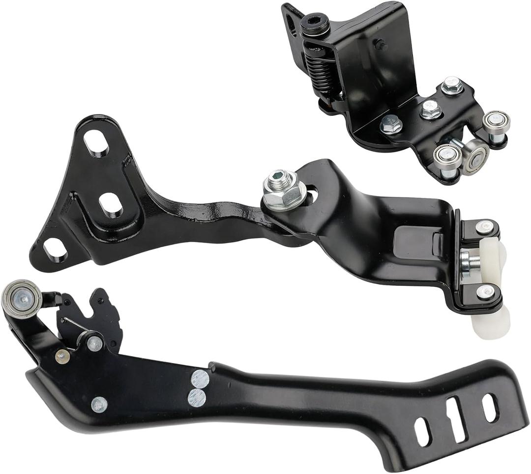 Right Side Sliding Door Hinge Roller Upper Middle Lower Set Compatible with Ford Transit 150 250 350 350 HD 2015 2016 2017 2018 2019 Replacement for KK3Z-1525028-AA KK3Z1525028AA KK3Z-1525028-E