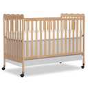 Dream On Me Carson Classic 3-in-1 Convertible Full-Size Baby Crib in Barnwood Natural, GreenGuard Gold & BSA, 4 Mattress Heights, Converts to Day & Toddler Bed, Locking Wheels, Classic Nursery Design