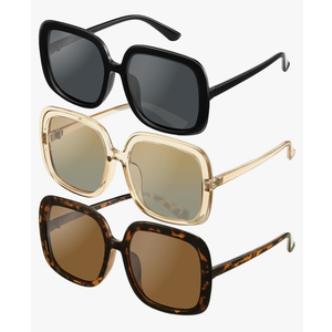 miyya Oversized Polarized Sunglasses Women, Trendy Retro Sun Glasses for Women 2025, Oversized Shades