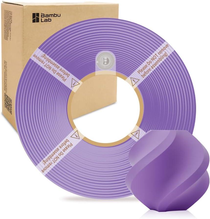 Bamboo Lab 1.75MM PLA Matte Filament High Speed Printing with RFID 1KG +/ - 0.03mm Eco Friendly 3D Printer Filament for Bambu Lab P1P/ P1S/ X1C/ X1/ A1/ A1 Mini (Without Spool) (Lilac Purple 11700)