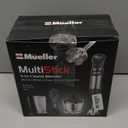 Mueller Multistick 5-in-1 Immersion Blender Handheld,12 Speed Hand Mixer-Turbo Boost,Heaviest Duty Copper Motor,Titanium reinforced Blades Hand Blender,Milk Frother Wand,Whisk,Beaker,Chopper,Grey