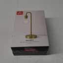 GLOBE Electric 67433 Holden 18" Table Lamp, Matte Brass, Modern, Night Stand, Bedroom Décor, Living Room, Bedside Light