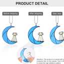 2 x Loss of Dog Sympathy Gift, Pet Memorial Gifts for Dogs, Dog Memorial Gifts, Loss of Pet Sympathy Gift Dog, Sympathy Pet Loss Gift, Pet Remembrance Gift Dog,Yellow Dog On The Moon (Blue Moon Puppy)