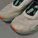 On Women's Cloudmonster Sneakers, Undyed-White/Creek, 9.5 Medium US