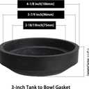 Tank to Bowl Mounting Kit Include Gasket - Compatible with Toto Drake Toilets Two Piece Model, Replacement Part 9BU024E and THU833-A