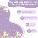 2 x Unicorn Tablecloth, Rainbow Disposable Party Table Cover for Girls Birthday