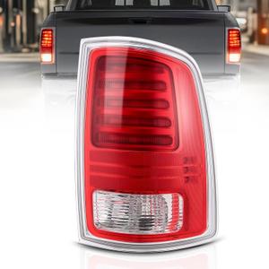 LED Tail Light Assembly Compatible with 2013 2014 2015 2016 2017 2018 Dodge Ram 1500 2500 3500 Right Passenger Side Taillight With Bulb Replaces CH2801203, 68093078AB, 68093078AC