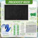 80"x120" Garden Shade Kit 80% Garden Shade Cloth with Hoops for Garden Raised Bed Shade Cover for Plants Vegetables Fruit Heat Protection