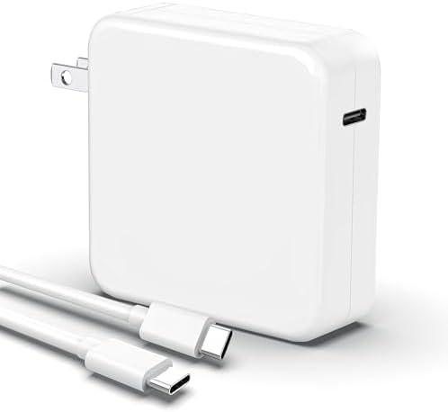 Mac Book Pro Charger-100W USB C Charger Fast Charger Compatible with MacBook Pro/Mac Book Air 16 15 14 13 Inch New iPad and All USB-C Devices,100W Type-C Laptop Charger(6.6 FT Cable Included)