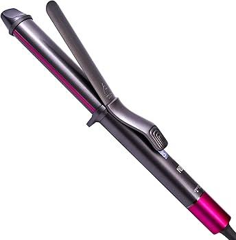 1 1/4 Inch Curling Iron, Ceramic Coated Hair Curling Wand, Rapid 430°F Heating, Temperature LED Display, 6 Temperature Settings, 60 Minutes Auto-Off, Red