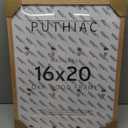 puthiac 16x20 Solid Oak Wood Picture Frame, Fits 12x16 with Mat or 16x20 Without Mat, Wall Display Only, Vertical or Horizontal, Plexi Front, 1 Pack, Natural Oak