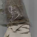 124 Pcs Wooden Letters 2 Inch for Crafts Unfinished Capital Wooden Alphabet Letters and Numbers Focal20 Small Wood Letters for DIY Painting Arts Home Decorations