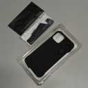 Magnetic Slim Case Fit for iPhone 12 Pro Max Phone Case 6.1"(2020) Ultra-Thin Lightweight Durable Frameless Matte Hard MagSafe Cover Case with Pull Ring Shockproof Non Slip Rope-Black