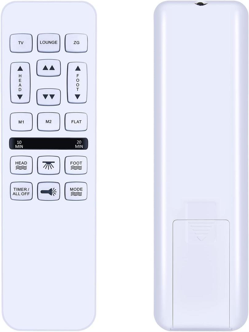Replacement Remote Control for Richmat HJH55/HJC18 Control Box, Mlily, Bedtech, Mattress Firm 600/3000, iDealBed Custom Comfort Adjustable Bed Base