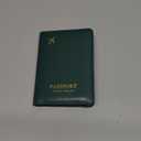 Stouchi Passport Holder with Airtag Slot, Airtag Passport Wallet for Men, Slim Leather Passport Holder Case Family for Travel AntiLost, Green