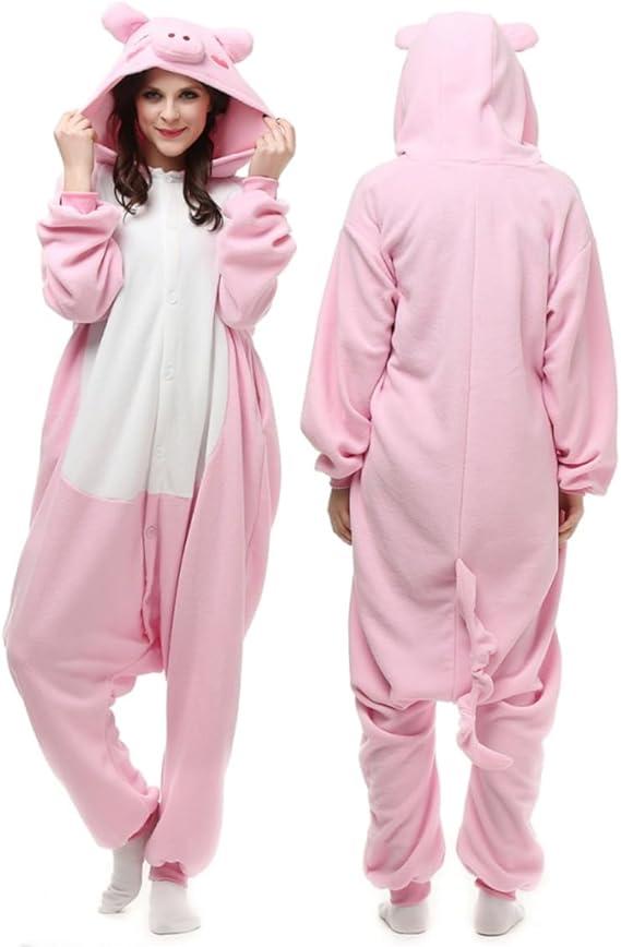 Adult Animal Onesie Cosplay Costume Halloween Pajamas, Large:65"-68.9"/165-175CM