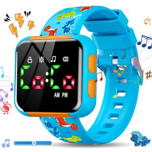 Potty Training Watch for Boys: Adjustable Volume Potty Watches for Toddler Boys Water Resistant Kids Potty Timer Christmas Birthday Gifts for 2 3 4 Year Old Boy (Dinosaur)